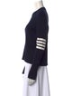 Thom Browne 4-Bar Graphic Print Sweater