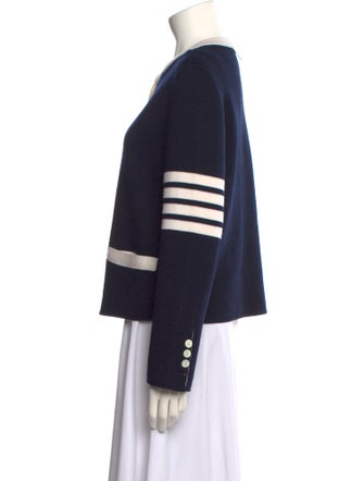 Thom Browne Wool Colorblock Pattern Sweater