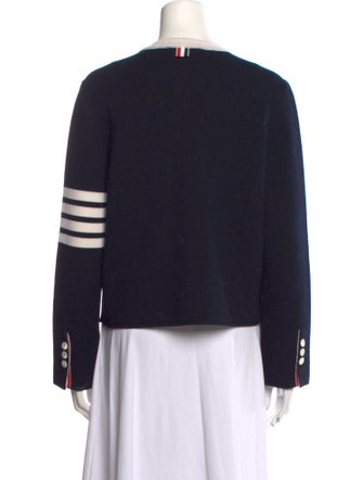 Thom Browne Wool Colorblock Pattern Sweater