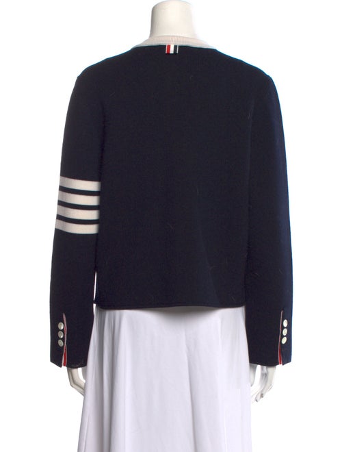 Thom Browne Wool Colorblock Pattern Sweater