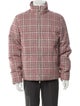 Thom Browne Wool Plaid Print Puffer Coat