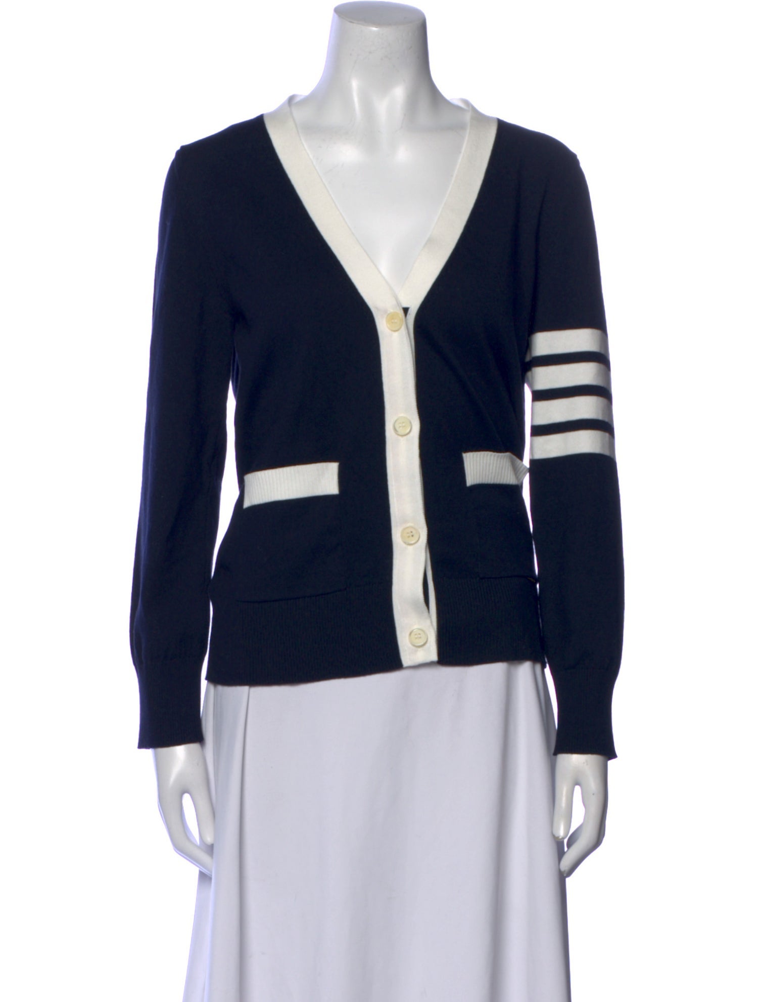 Thom Browne Hector 4-Bar Striped Sweater