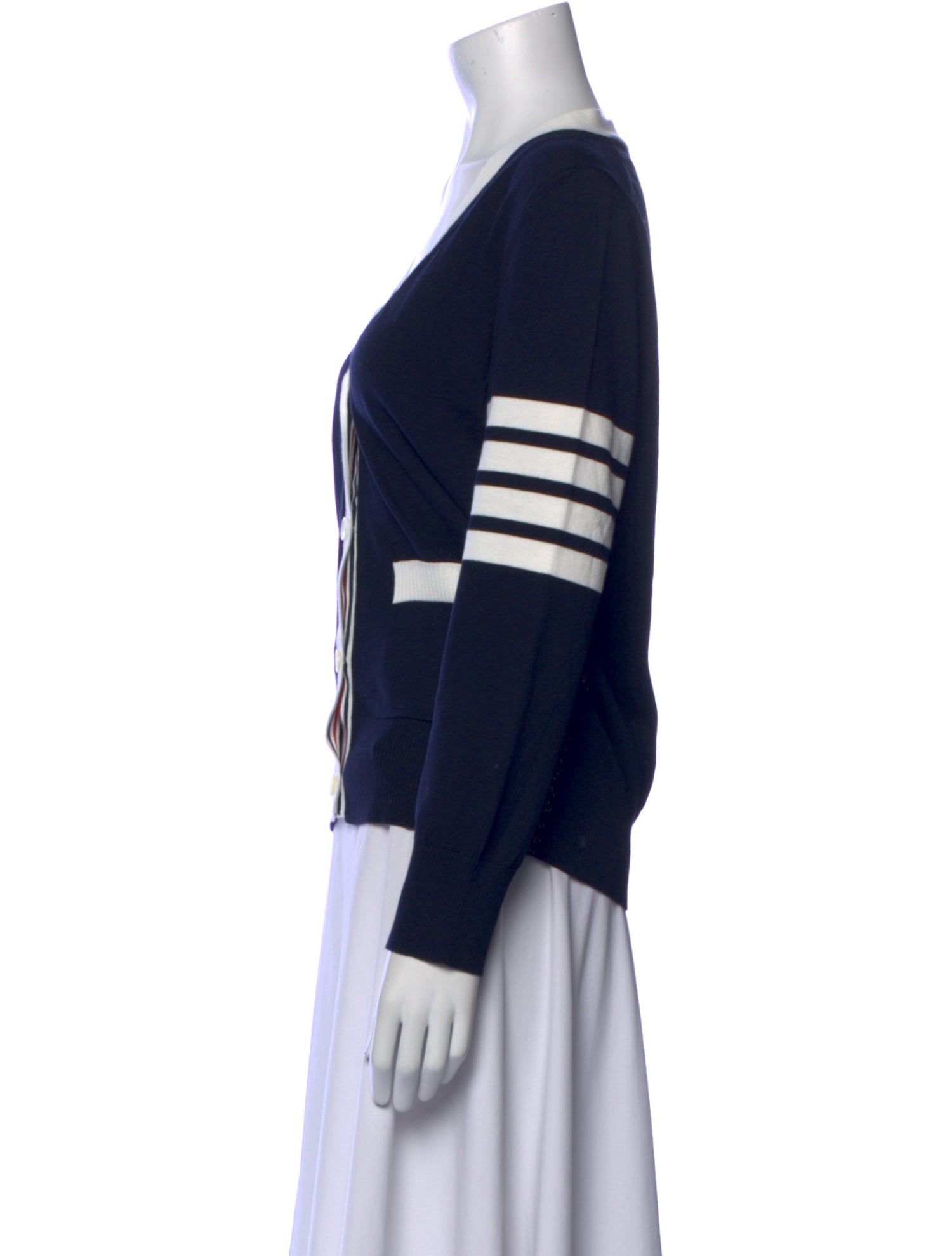 Thom Browne Hector 4-Bar Striped Sweater