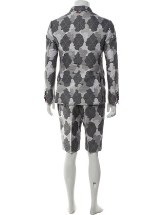 Thom Browne Wool Camouflage Print Two-Piece Blazer