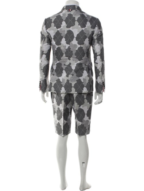 Thom Browne Wool Camouflage Print Two-Piece Blazer