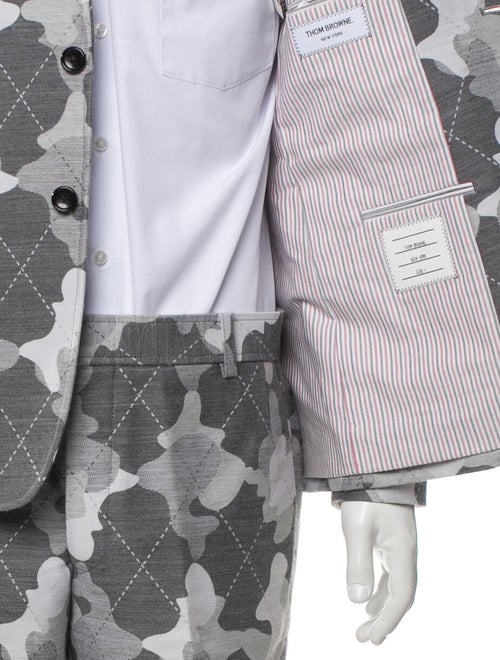 Thom Browne Wool Camouflage Print Two-Piece Blazer