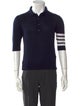 Thom Browne 4-Bar Wool Polo Shirt