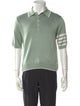 Thom Browne 4-Bar Silk Polo Shirt