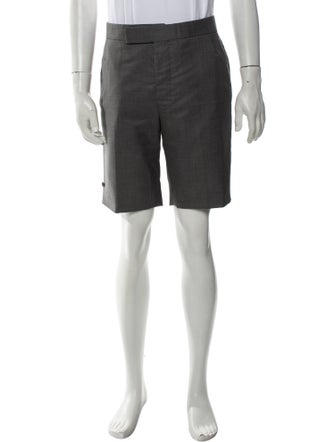 Thom Browne Wool Flat Front Shorts