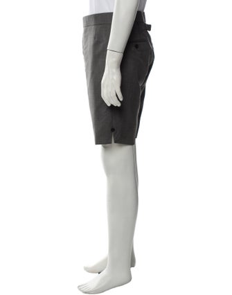 Thom Browne Wool Flat Front Shorts