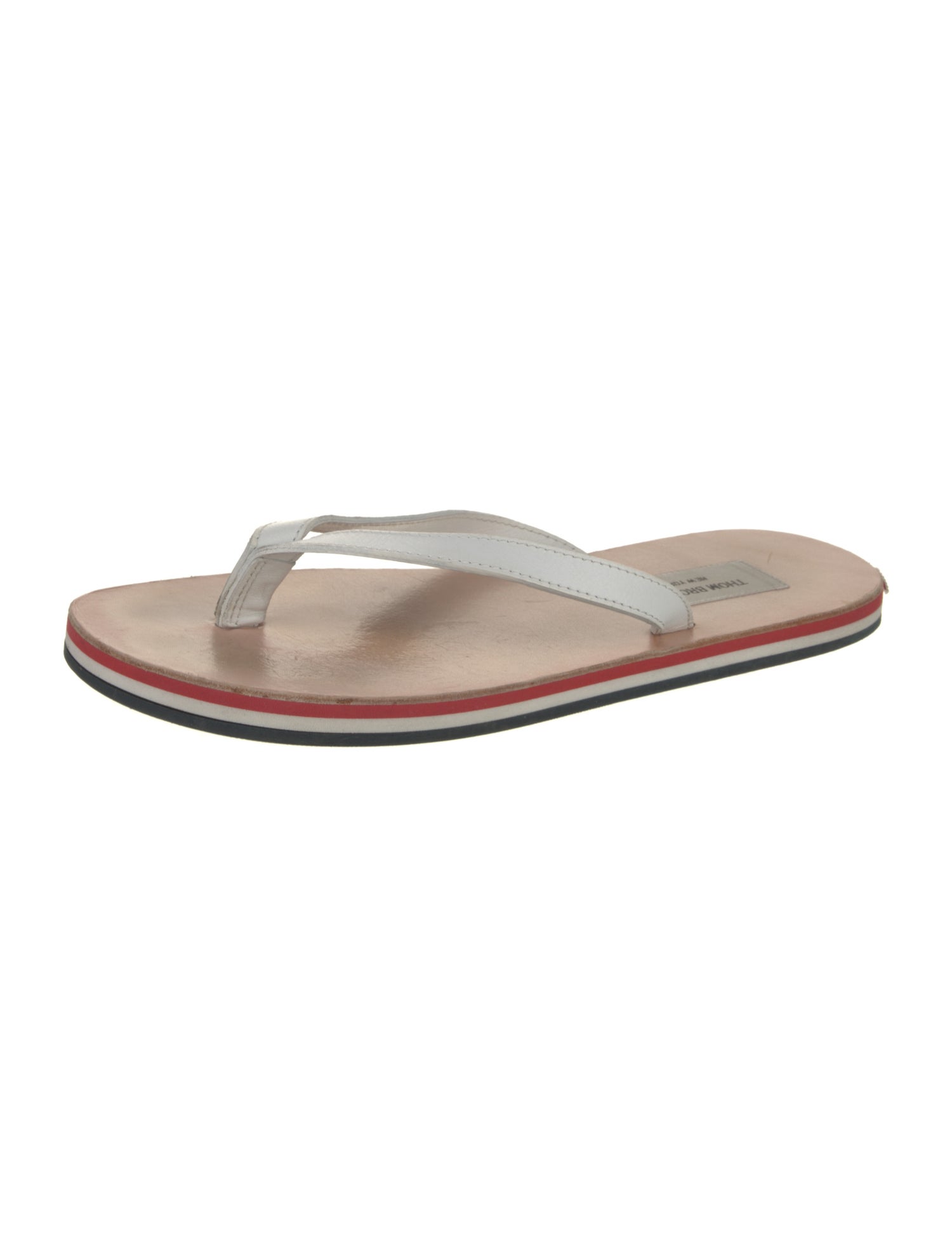 Thom Browne Leather Flip Flops