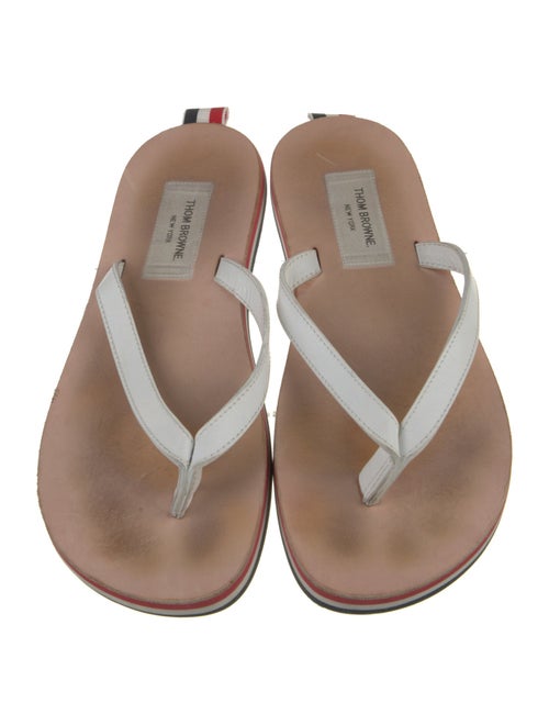 Thom Browne Leather Flip Flops