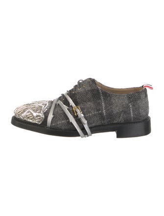 Thom Browne Tweed Printed Oxfords