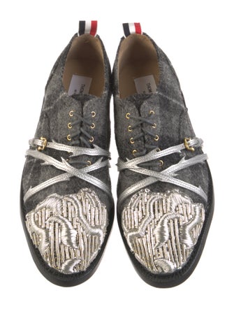 Thom Browne Tweed Printed Oxfords