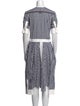 Thom Browne Plaid Print Knee-Length Dress