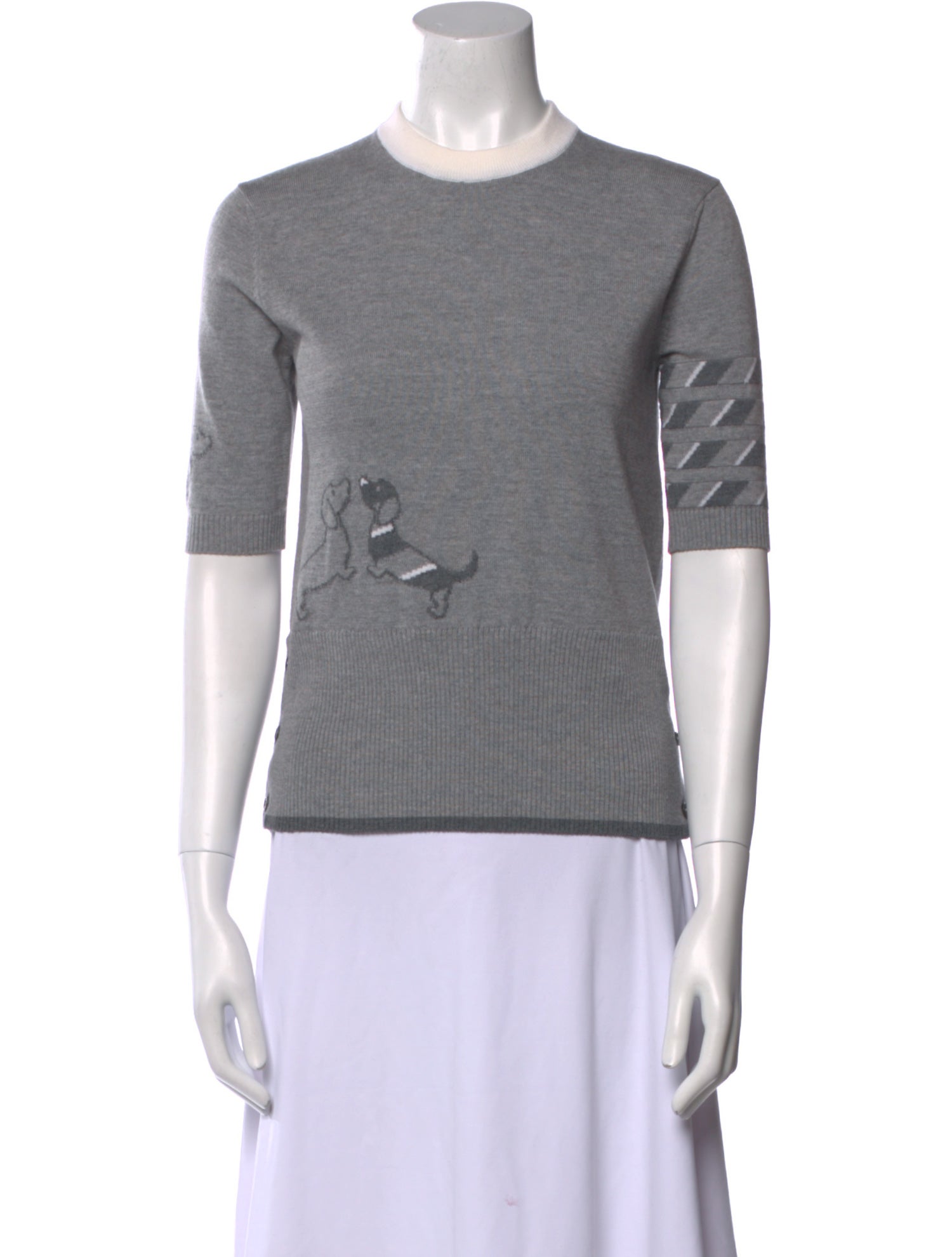 Thom Browne Wool Crew Neck T-Shirt w/ Tags