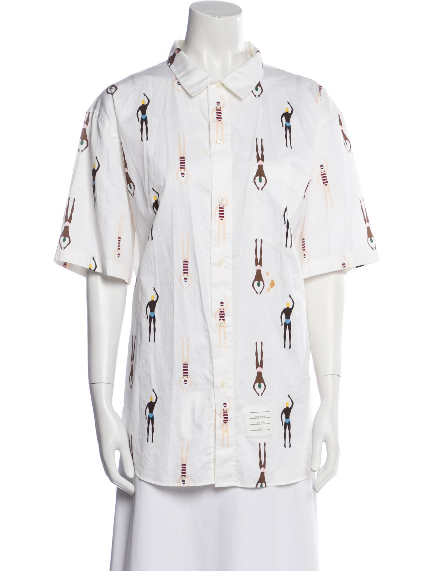 Thom Browne Printed Short Sleeve Shirt