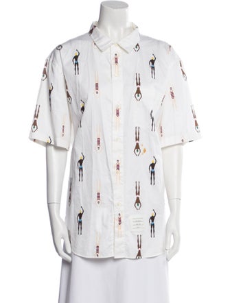 Thom Browne Printed Short Sleeve Shirt