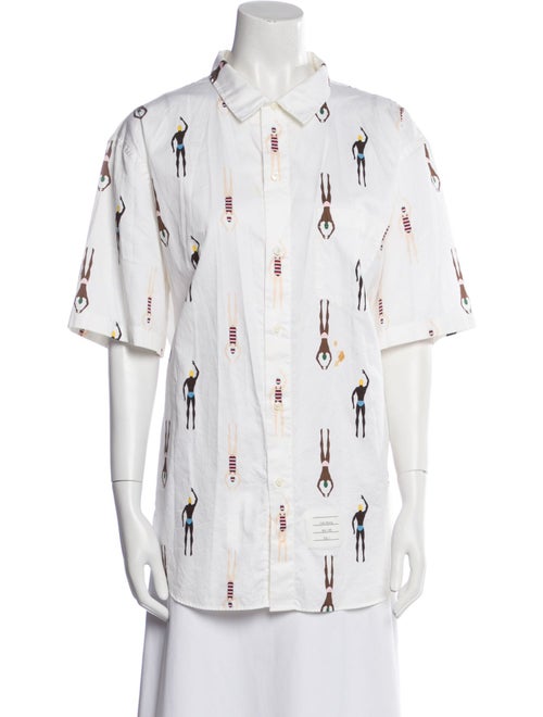 Thom Browne Printed Short Sleeve Shirt