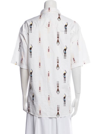 Thom Browne Printed Short Sleeve Shirt