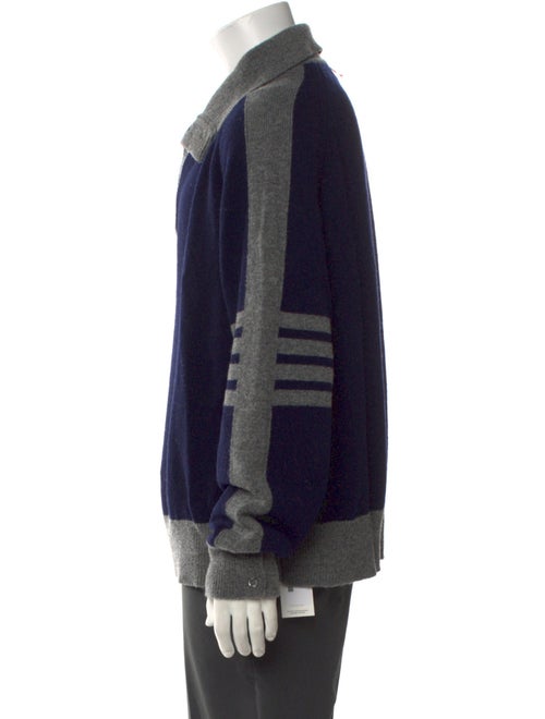 Thom Browne 4-Bar Wool Polo Sweater