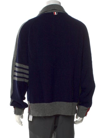 Thom Browne 4-Bar Wool Polo Sweater