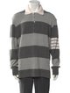 Thom Browne 4-Bar Stripe Virgin Wool Polo Sweater
