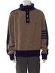 Thom Browne 4-Bar Wool Polo Sweater