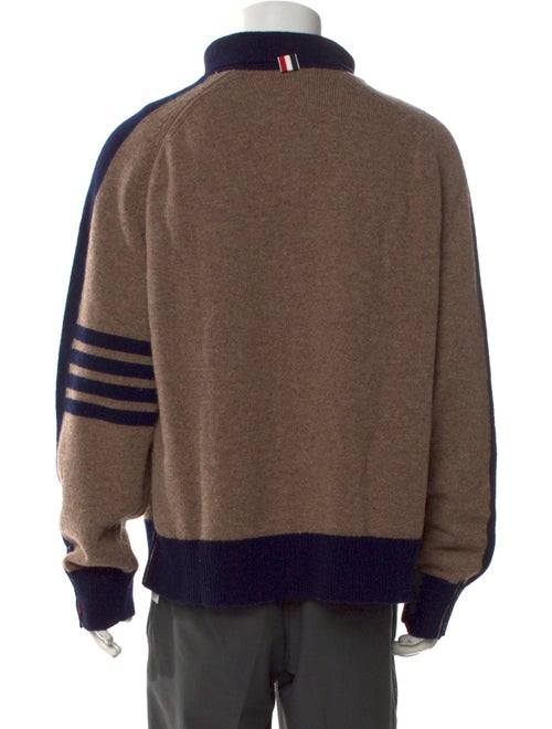 Thom Browne 4-Bar Wool Polo Sweater
