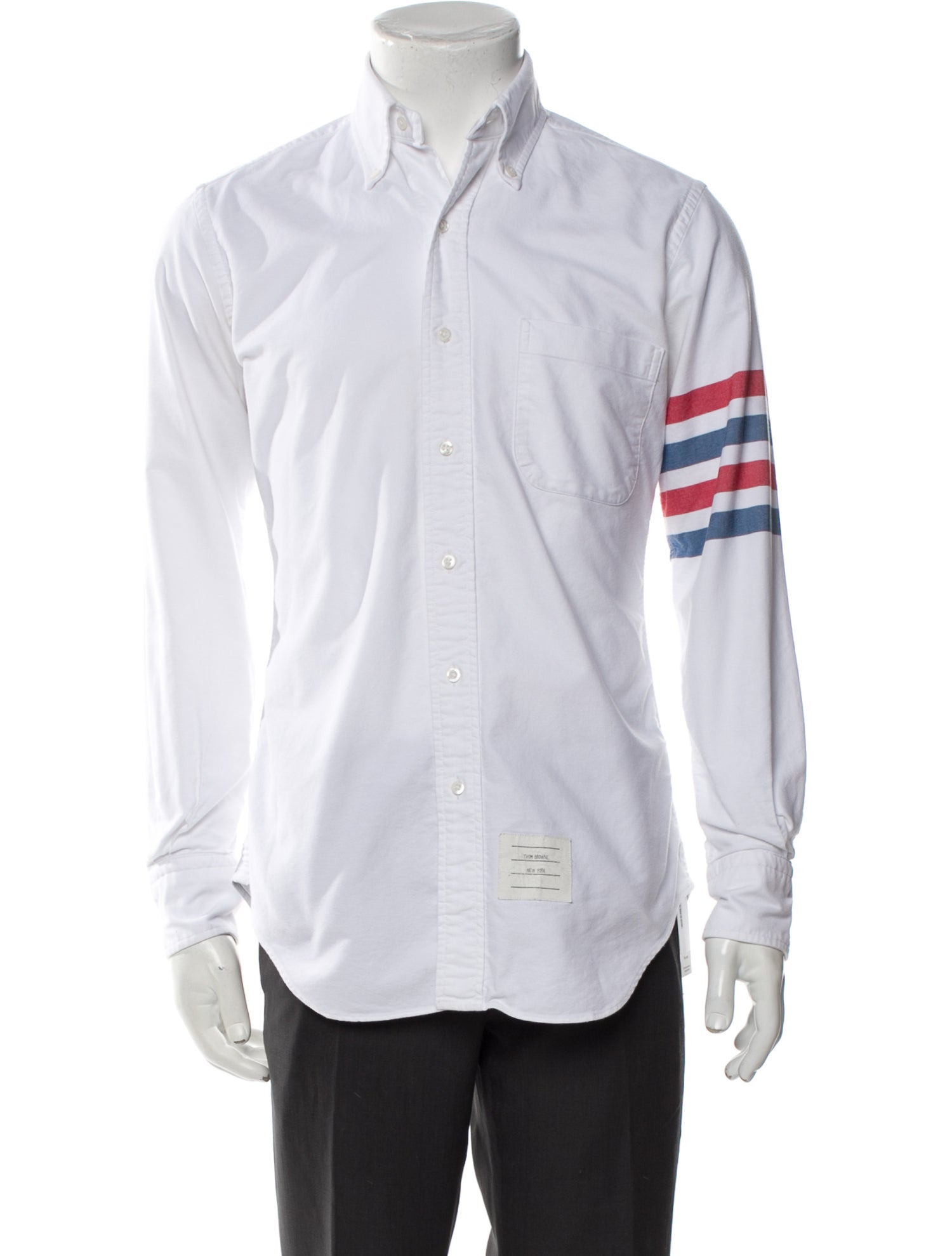Thom Browne Graphic Print Long Sleeve Dress Shirt