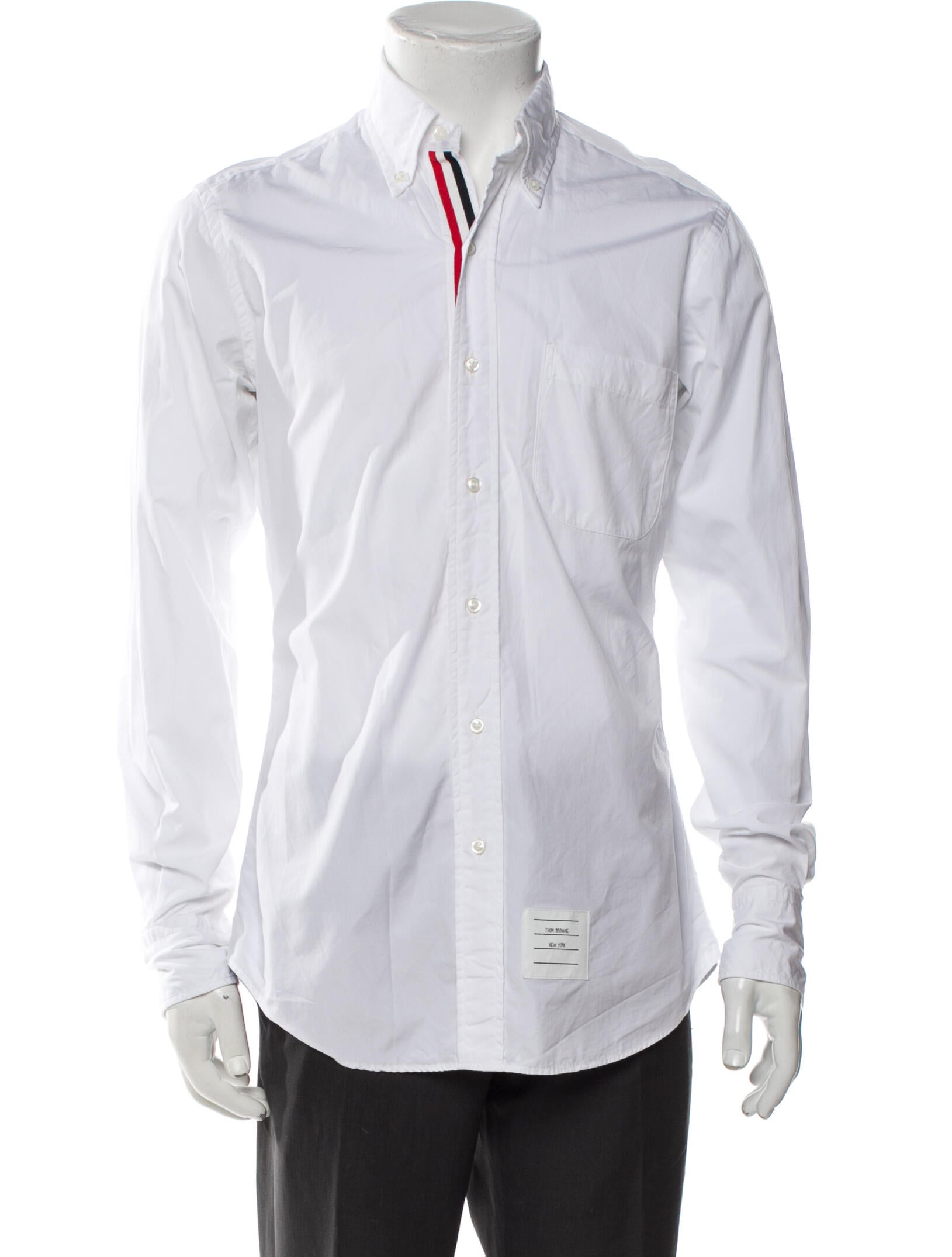 Thom Browne Graphic Print Long Sleeve Dress Shirt