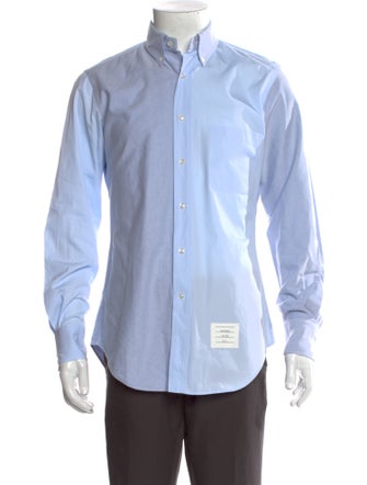 Thom Browne Striped Long Sleeve Dress Shirt