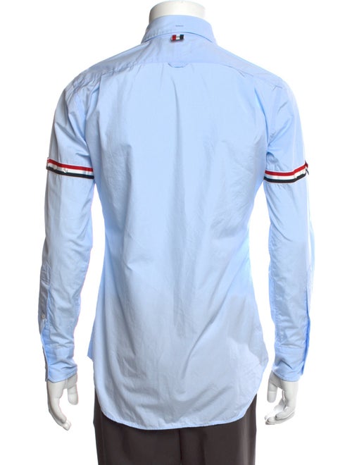 Thom Browne Colorblock Pattern Long Sleeve Dress Shirt