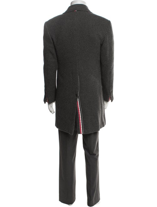 Thom Browne Cashmere Tweed Pattern Overcoat