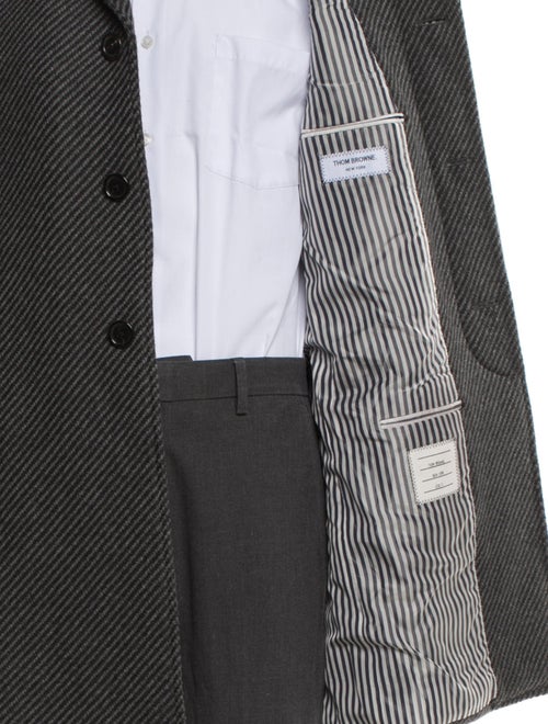 Thom Browne Cashmere Tweed Pattern Overcoat