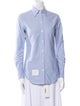 Thom Browne Oxford Long Sleeve Button-Up Top