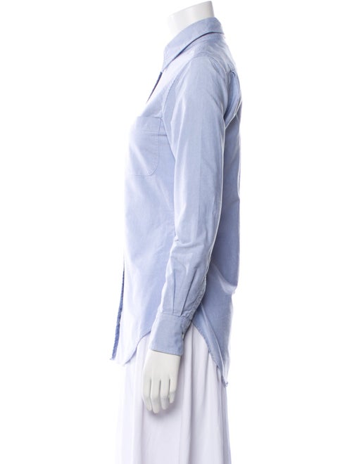 Thom Browne Oxford Long Sleeve Button-Up Top