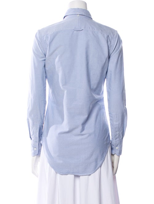 Thom Browne Oxford Long Sleeve Button-Up Top