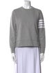 Thom Browne 4 Bar Stripe Crew Neck Sweatshirt