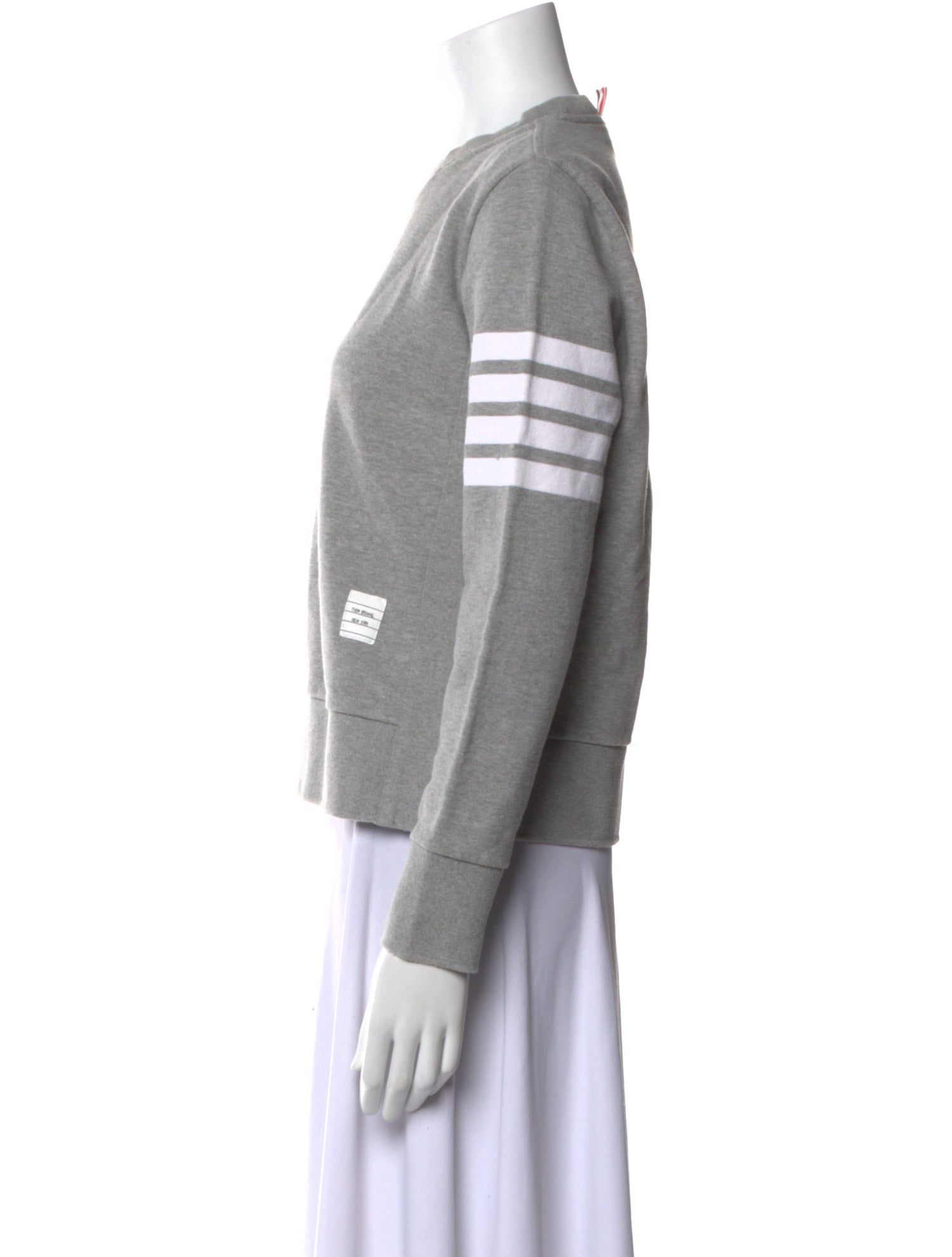 Thom Browne 4 Bar Stripe Crew Neck Sweatshirt