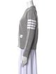 Thom Browne 4 Bar Stripe Crew Neck Sweatshirt