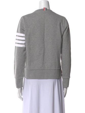 Thom Browne 4 Bar Stripe Crew Neck Sweatshirt