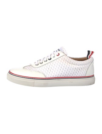 Thom Browne Leather Striped Sneakers