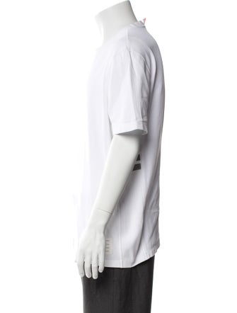 Thom Browne 4 Bar Striped Crew Neck T-Shirt