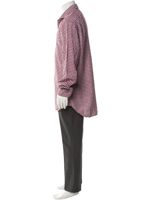 Thom Browne Plaid Print Long Sleeve Shirt
