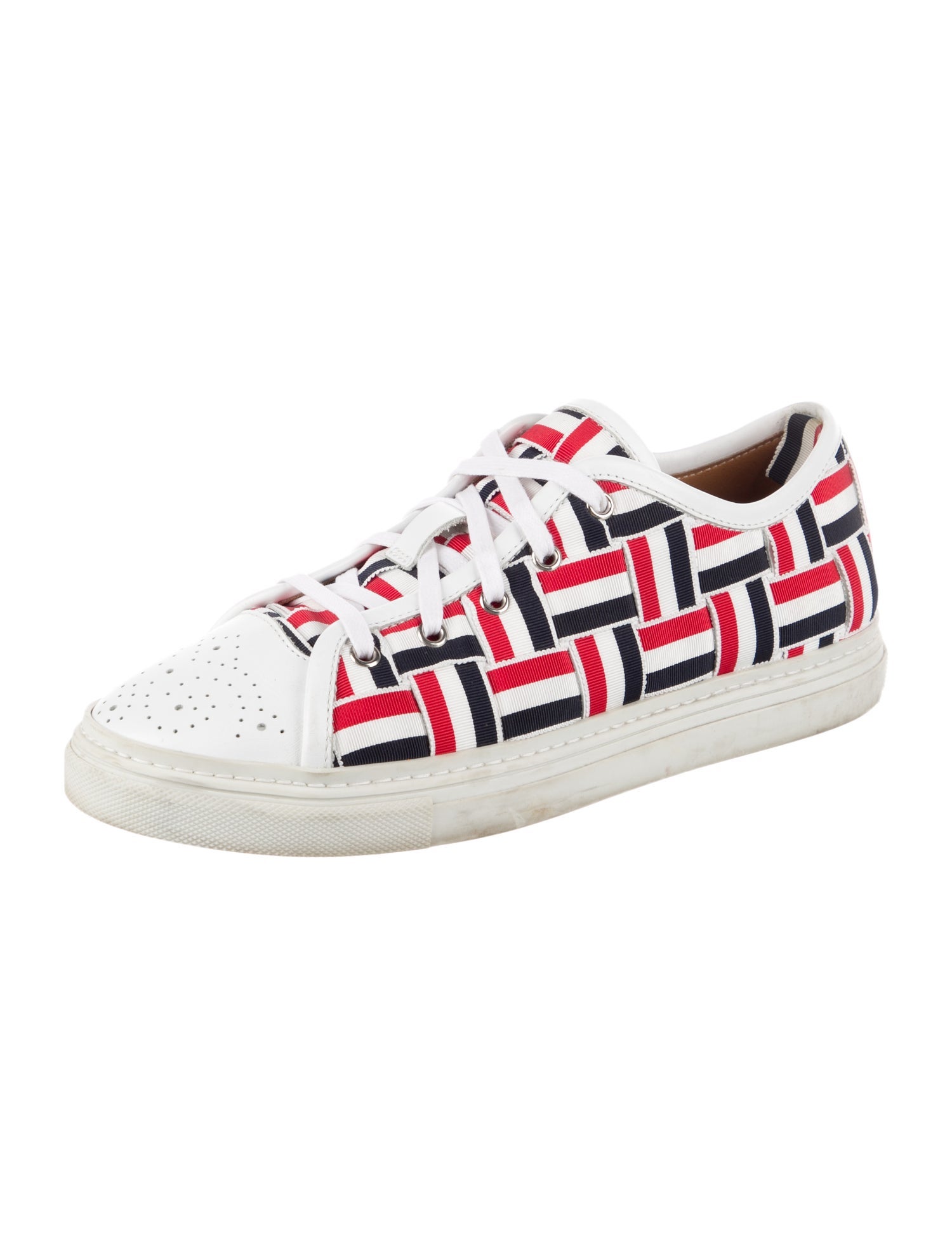 Thom Browne Canvas Printed Sneakers