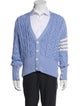 Thom Browne 4 Bar Stripe Merino Wool Cardigan