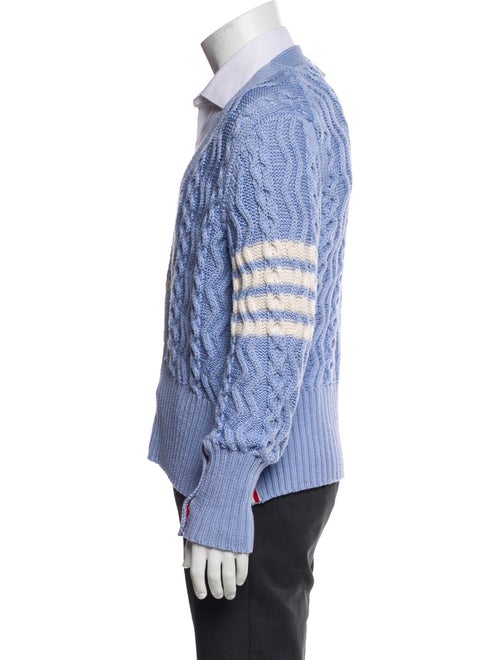 Thom Browne 4 Bar Stripe Merino Wool Cardigan