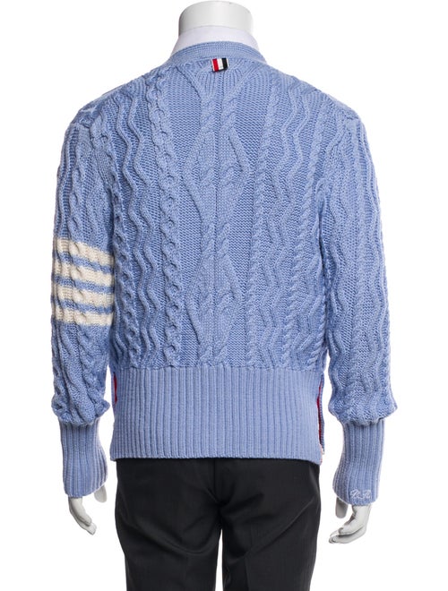 Thom Browne 4 Bar Stripe Merino Wool Cardigan
