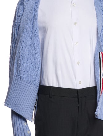 Thom Browne 4 Bar Stripe Merino Wool Cardigan